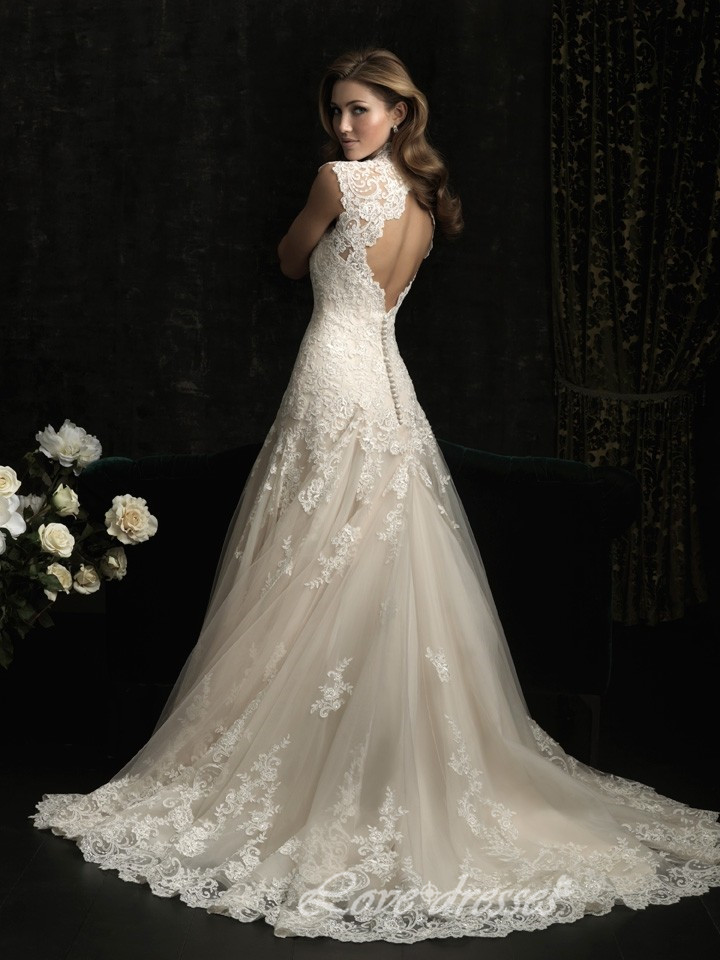 Long Lace Wedding Dress Prom Dress Bridesmaid Dress Evening Dress Party ...